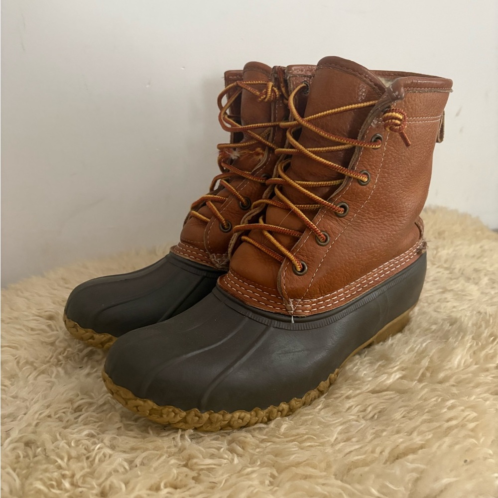 LL Bean 8” Shearling Lined Boots